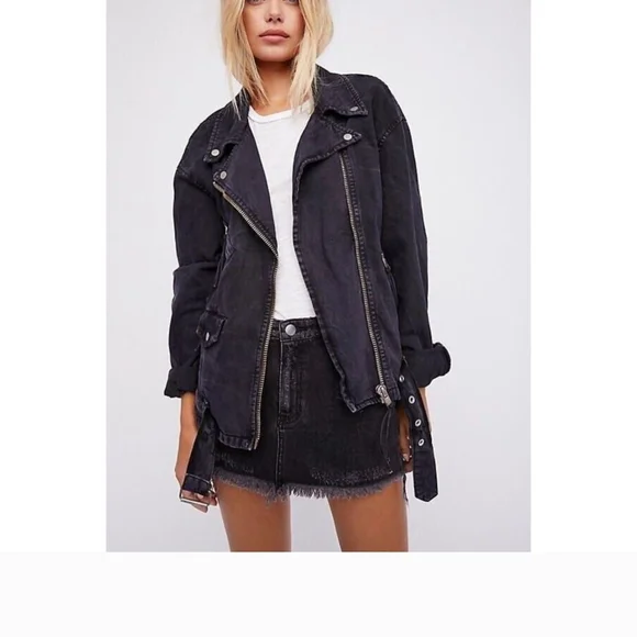 Free People Moto Jacket - Picture 1 of 9